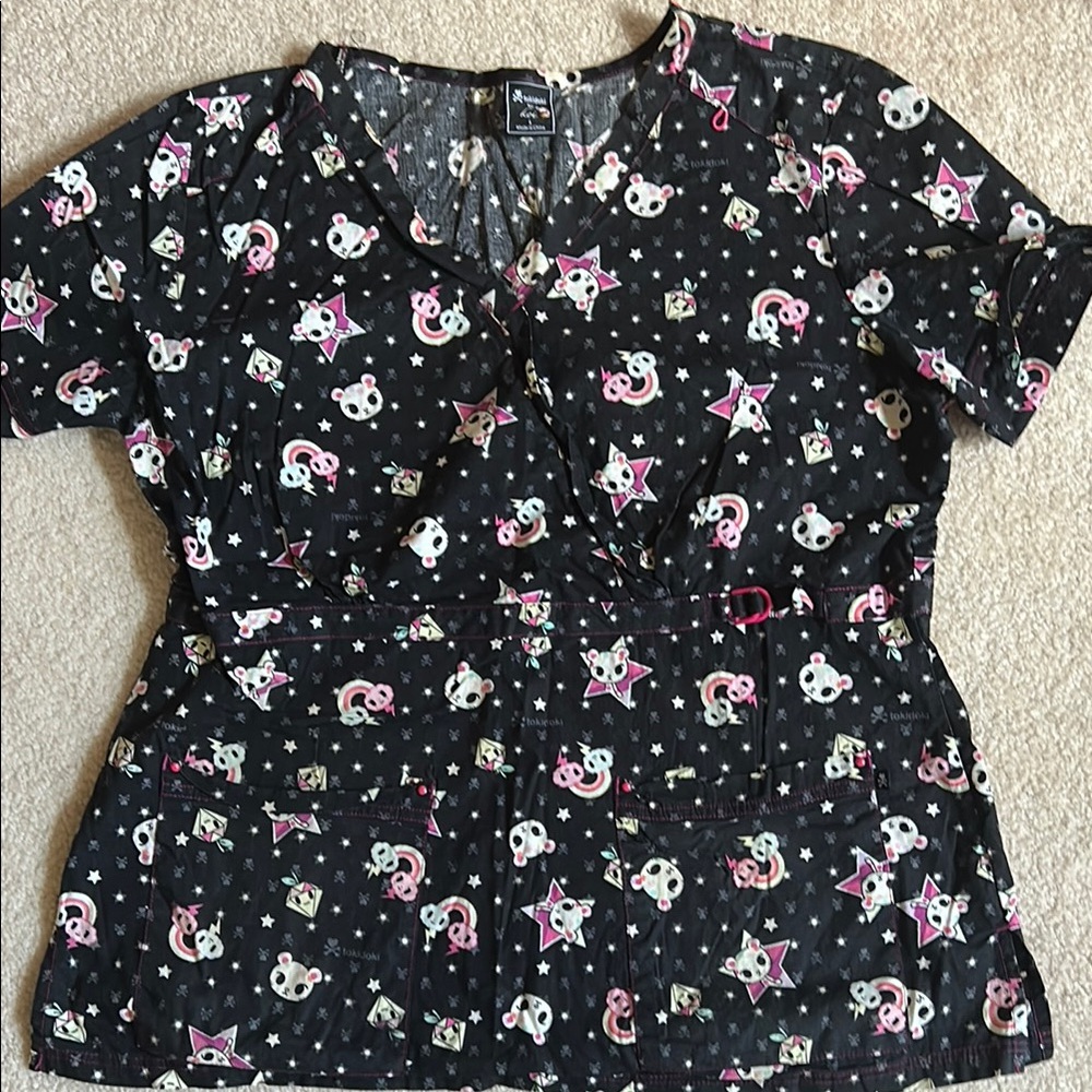 Tokidoki by Koi Cartoon Print Top